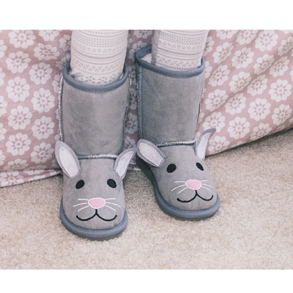 Pink Muk Luks Toddler kids Boots Bunny